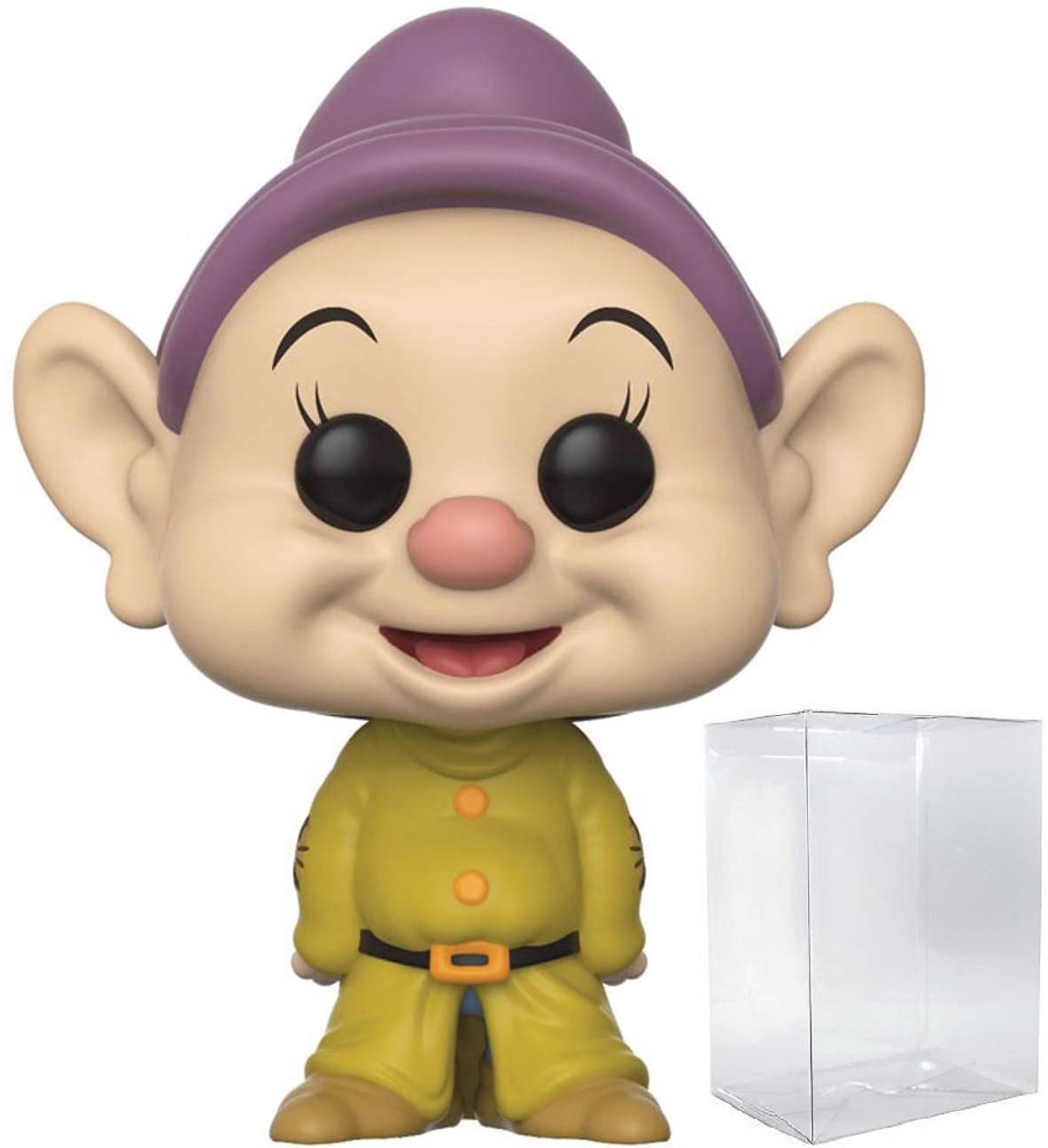 Funko Pop: POP Disney: Snow White and The Seven Dwarfs - Dopey Funko ! Figura de Vinilo (Bundled with Compatible Box Protector Case), 3.75 Pulgadas, Multicolored