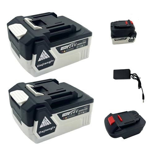 Dajianglx---Batería-de-repuesto-(2-paquetes,-5,0-Ah,-24-V,-para-Makita-de-18-24-V,-con-cargador-y-adaptador,-compatible-con-herramientas-eléctricas-inalámbricas-BL1850B,-BL1840B,-BL1860B,-BL1830B-y-BL1820B)