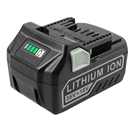 Batería-Futurebatt-multivoltaje-de-alto-rendimiento-de-6,0-Ah/3,0-Ah-para-Metabo-HPT-36-V/18-V-MultiVolt-de-iones-de-litio,-tipo-deslizante-372121M/371751M