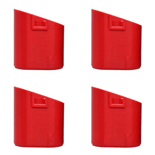 Portapilas-y-tapa-Barnyard-Intel-para-Milwaukee-M12-(paquete-de-4,-rojo)