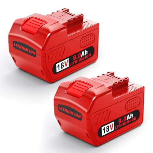 Batería-de-repuesto-Mrupoo-de-18-V-y-9-Ah-compatible-con-Milwaukee-18-V-9000-mAh-48-11-1820-48-11-1850-48-11-1828-48-11-10,-baterías-de-iones-de-litio,-herramientas-eléctricas-inalámbricas-(paquete-de-2),-color-rojo