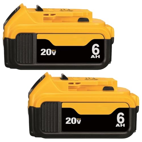 Batería-de-repuesto-Simple-Plus+-de-2-piezas-de-6,0-Ah-y-20-V-máx.-para-Dewalt-de-20-V-máx.,-de-iones-de-litio,-compatible-con-baterías-Dewalt-DCB200,-DCB204,-DCB206,-DCB201,-DCB203,-herramientas-eléctricas-inalámbricas-de-las-series-DCD/DCF/DCG.