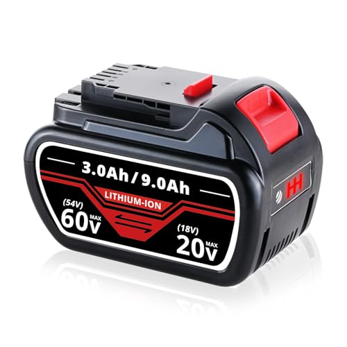 FERRYBOAT-DCB606-20V/60V-3.0Ah-Reemplazo-para-batería-de-iones-de-litio-Dewalt-de-20V-DCB609-DCB606-DCB612,-compatible-con-cargadores-de-batería-DeWalt-de-20-60V-(paquete-de-1)