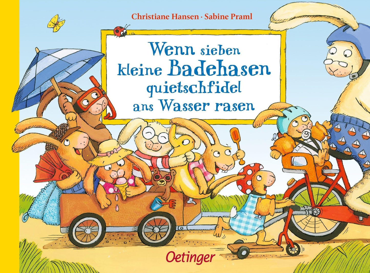 Libro: Wenn sieben kleine Badehasen quietschfidel ans Wasser rasen: Fröhlich gereimter Sommerspaß für Kinder ab 2 Jahren