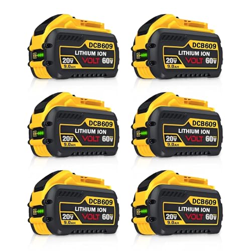 Xmenany---Batería-de-repuesto-de-9,0-Ah,-20-V/60-V-MAX-para-herramientas-eléctricas-inalámbricas-DeWalt-Flex-Volt-DCB606-DCB609-DCB612-(20-V/60-V),-compatible-con-DCB606-DCB609-DCB612-(paquete-de-6)