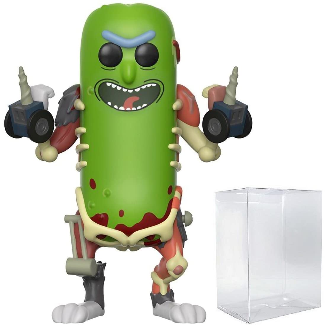 Funko Pop: POP Rick & Morty - Pickle Rick #333 Funko Figura de Vinilo (Bundled with Compatible Box Protector Case)