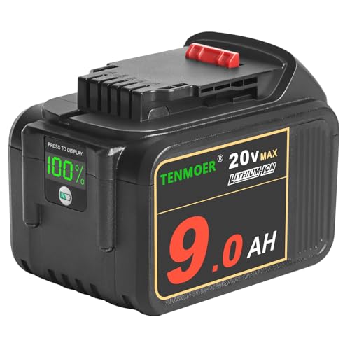 Batería-de-repuesto-TENMOER-de-20-V-y-9-Ah-compatible-con-batería-Dewalt-20-V-Max-con-indicador-digital