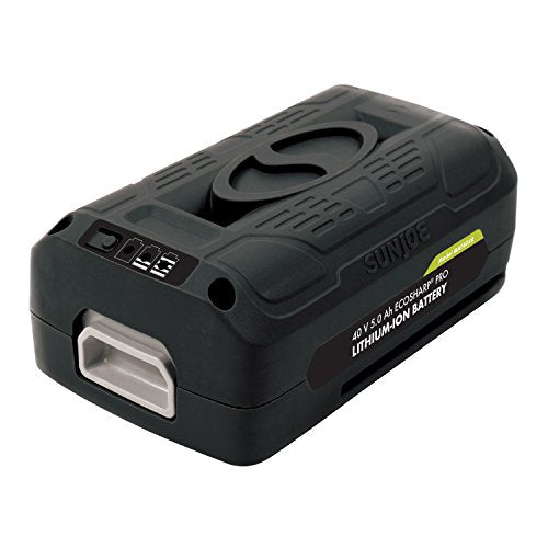 Batería-de-iones-de-litio-Snow-Joe-+-Sun-Joe-iBAT40XR-RM-EcoSharp®-Pro,-40-voltios,-5,0-Ah-(reacondicionada-certificada)