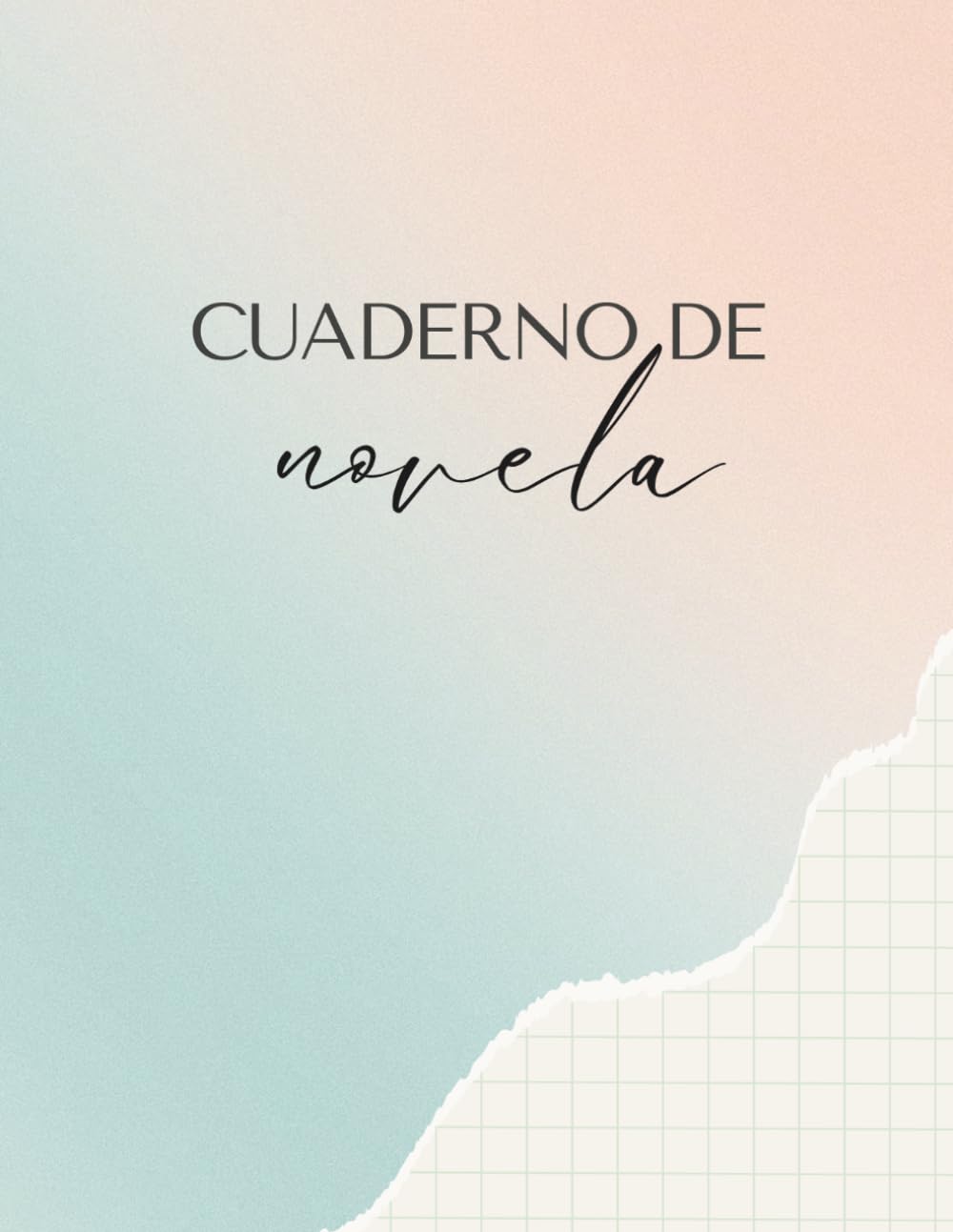 Libro: Cuaderno de Novela: Planificador semanal