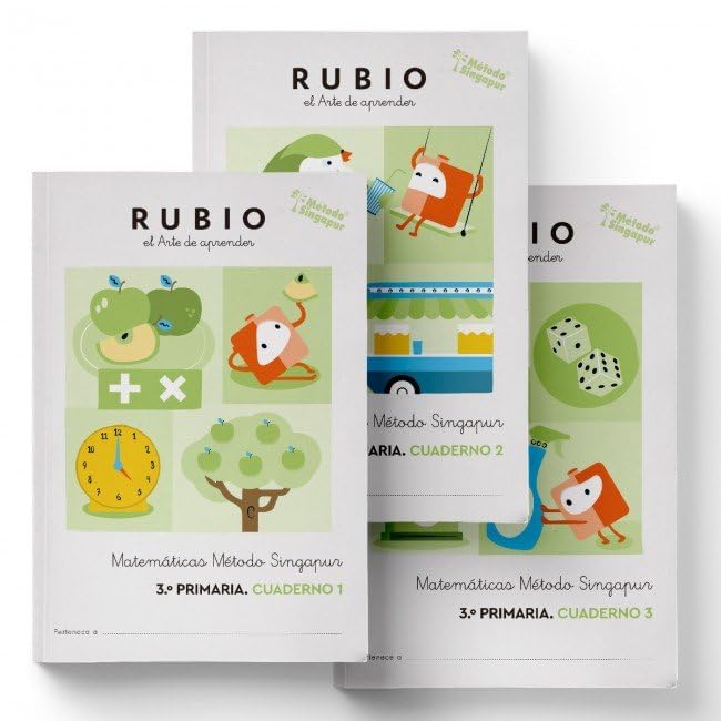 Libro: Matemáticas Método Singapur 3.º Primaria RUBIO