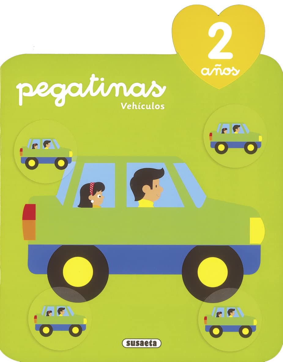Libro: Pegatinas vehiculos 2 años (Crece con pegatinas)