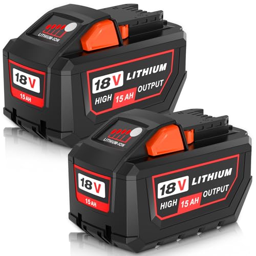 Batería-de-repuesto-de-15000-mAh-para-Milwaukee-de-18-V-(15,0-Ah),-compatible-con-Milwaukee-de-18-V-(alta-potencia,-48-11-1860,-48-11-1850,-48-11-1828),-compatible-con-herramientas-eléctricas-inalámbricas-de-18-V-(naranja,-2-unidades)