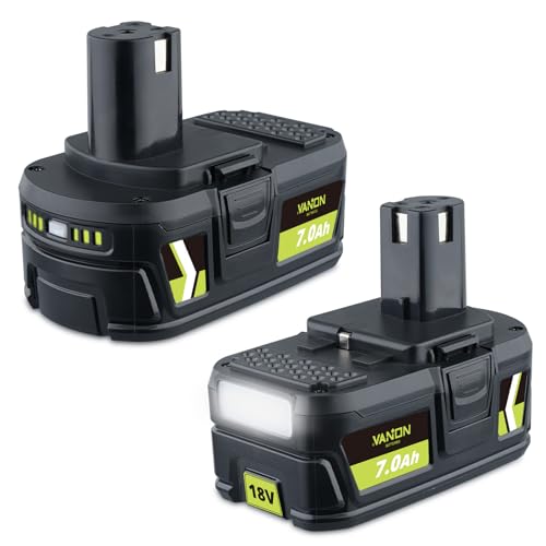 Batería-de-repuesto-VANON-P108-de-7,0-Ah-y-18-V-para-Ryobi-(2-unidades,-iones-de-litio-de-alta-capacidad,-compatible-con-P108,-P102,-P103,-P104,-P105,-P106,-P107,-P109,-P122,-BPL18151,-BPL1820).