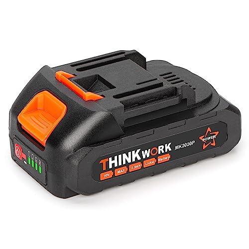 Batería-de-iones-de-litio-THINKWORK-de-2,0-Ah-y-20-V-máx.,-de-repuesto-para-pistola-de-pegamento-inalámbrica-y-lijadora-de-detalles-inalámbrica.