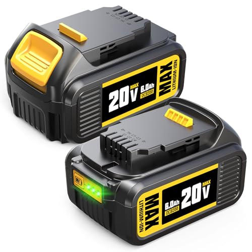 Batería-YHR-DCB200-de-20-V-y-6000-mAh,-compatible-con-taladros-Dewalt-DCB200,-DCB206-y-DCB207-de-20-V-con-indicador-LED-(paquete-de-2)