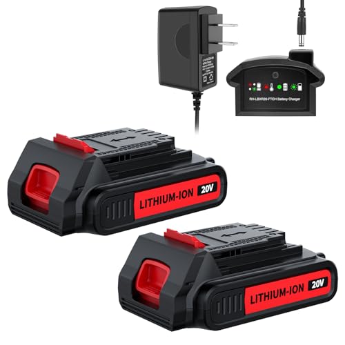 Paquete-de-2-baterías-de-3,8-Ah-y-cargador,-de-repuesto-para-batería-de-litio-Black-&-Decker-de-20-V,-compatible-con-Black-Decker-LBXR20,-LBX20,-LB20,-LBX4020,-LBXR20B-2,-LST300-y-LST220.