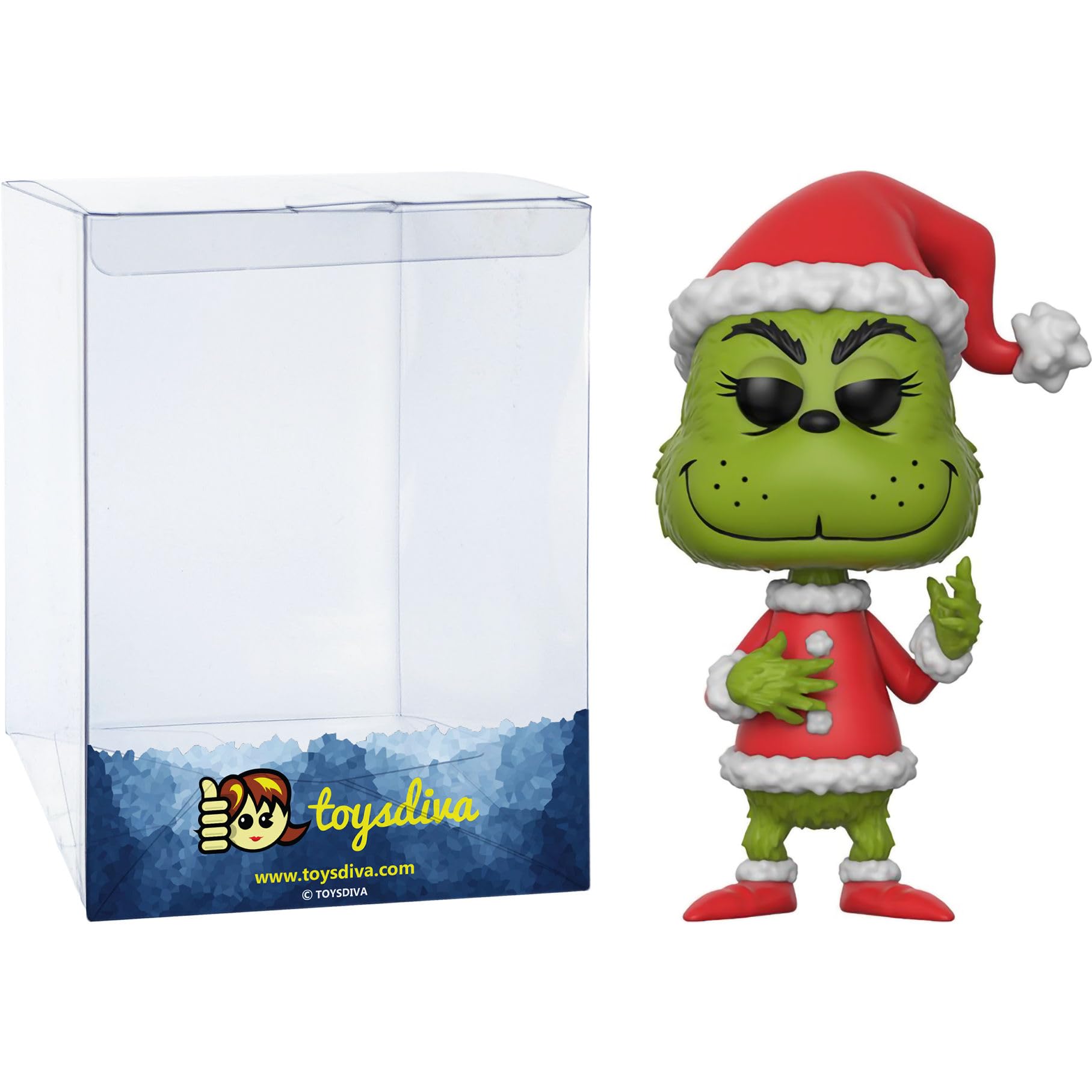 Funko The Grinc h [Santa]: P o p ! Book Figura de Vinilo Pack with 1 Compatible Graphic Protector (012-21745 - B)