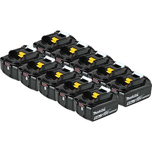 Makita-BL1850B-10-Batería-de-iones-de-litio-LXT-de-18-V,-5,0-Ah,-paquete-de-10