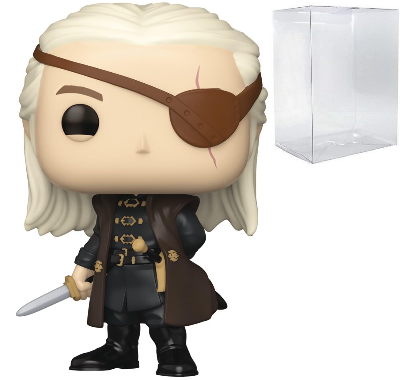 Funko Pop: POP TV: House of The Dragon - Aemond Targaryen Funko Figura de Vinilo (Bundled with Compatible Box Protector Case), Multicolored, 3.75 Pulgadas