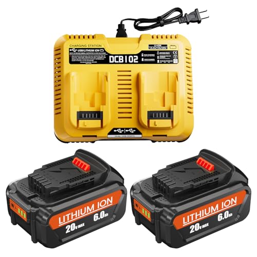 Nyveyoo---Paquete-de-2-baterías-de-iones-de-litio-de-6-Ah-y-20-V-máx.-con-cargador-de-repuesto-para-Dewalt-20-V-máx.,-compatible-con-baterías-Dewalt-de-12-20-V-y-todas-las-herramientas-inalámbricas-de-20-voltios.