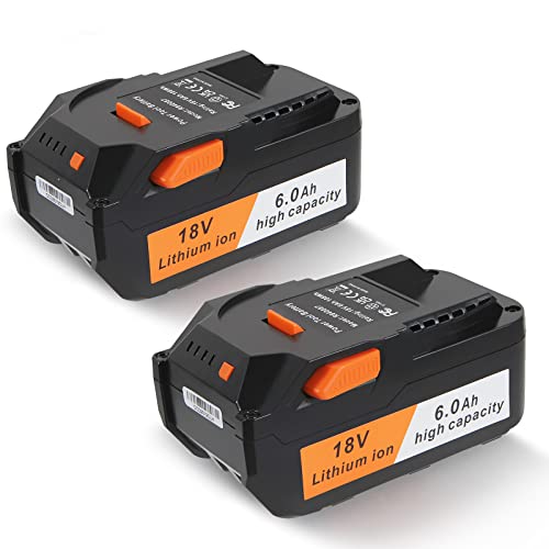 Batería-de-iones-de-litio-Powerost-de-18-V:-repuesto-para-taladro-de-octano-Ridgid-R840085,-R840087,-R840083,-R840084-y-130254003.-Compatible-con-cargador-Ridgid-de-18-V,-6-Ah-(paquete-de-2).