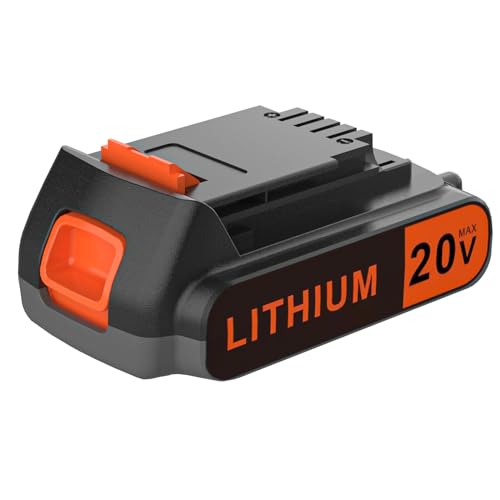 Batería-de-repuesto-de-20-voltios-MÁX.-2,0-AH-para-batería-de-iones-de-litio-Black-and-Decker-de-20-V,-compatible-con-herramientas,-equipos-para-exteriores-y-aspiradoras-de-20-V.