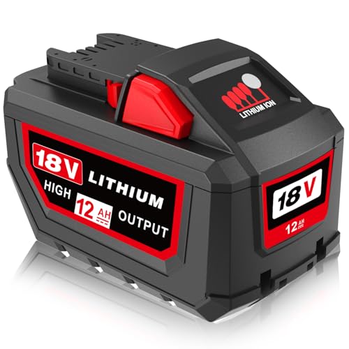 HOCHSTERN---Batería-de-repuesto-para-Milwaukee-M-18-de-12,0-Ah-de-alto-rendimiento,-compatible-con-baterías-Milwaukee-de-18-V-48-11-1880,-48-11-1850,-48-11-1860-y-herramientas-eléctricas-inalámbricas-de-18-voltios.