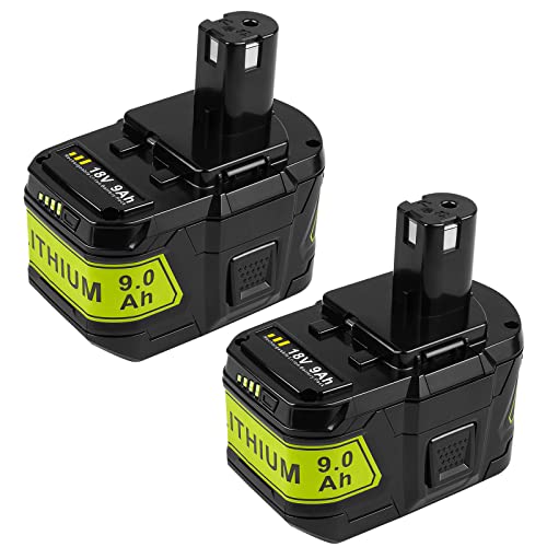 Batería-de-repuesto-Futurebatt-P109-de-alta-capacidad-(paquete-de-2)-de-9.0-Ah-para-herramientas-Ryobi-ONE+-P102,-P103,-P104,-P105,-P107,-P108,-P109-y-P122-de-18-voltios.
