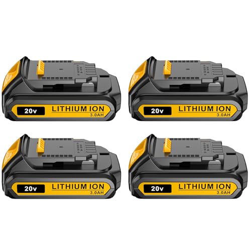 Paquete-de-4-baterías-de-repuesto-DEWALT-20V-MAX-de-3,0-Ah,-compatibles-con-herramientas-eléctricas-inalámbricas-de-la-serie-Dewalt-DCB200,-DCD,-DCF-y-DCG.