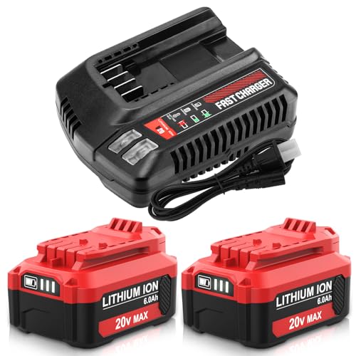 Paquete-de-2-baterías-de-repuesto-y-cargador-Munikind-para-Craftsman-de-20-V-(CMCB202,-CMCB202-2,-CMCB201,-CMCB204,-CMCB204-2),-compatible-con-herramientas-eléctricas-inalámbricas-Craftsman-de-20-V-(rojo)
