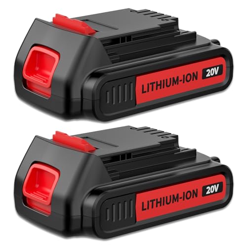 Paquete-de-2-baterías-de-repuesto-mejoradas-de-3800-mAh-para-Black-&-Decker-de-20-V,-de-litio-máx.,-compatibles-con-herramientas-eléctricas-inalámbricas-Black-Decker-LBXR20,-LB20,-LBX20,-LBX4020,-LBXR2040-y-LST220.