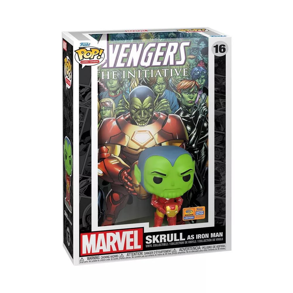 Funko Pop! Cover Art Marvel Collection Collectible Figura de Vinilo Comic Covers (Skrull as Iron Man), 15689985