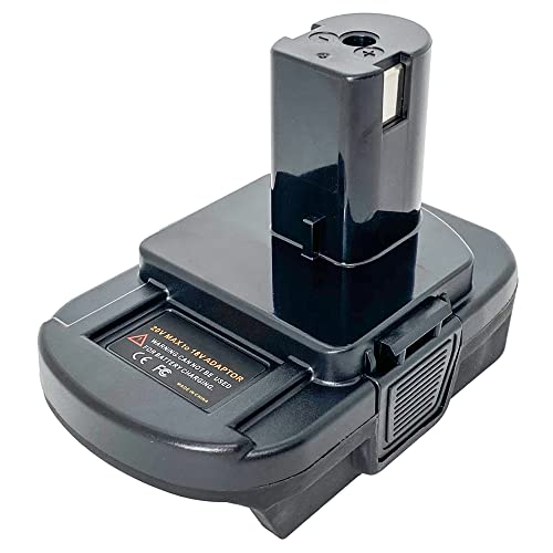 Adaptador-de-batería-QINIZX-para-herramienta-inalámbrica-Ryobi-One+-de-18-V,-compatible-con-baterías-de-litio-Black+Decker/Porter-Cable/Stanley-de-20-V.-Reemplazo-para-convertidor-de-batería-de-iones-de-litio-Ryobi-de-18-V.