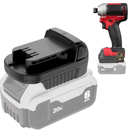 Adaptador-de-batería-TEPULAS-para-herramientas-eléctricas-Milwaukee-de-18-V-(convertidor-para-batería-de-litio-Dewalt-de-20-V)