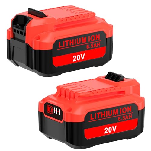 Paquete-de-2-baterías-de-repuesto-de-iones-de-litio-de-6,5-Ah-compatibles-con-la-batería-Craftsman-de-20-V-CMCB204-CMCB204-2-CMCB202-CMCB202-2-CMCB201-de-Craftsman-MAX-V20-Series.