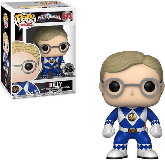 Funko Pop Television: Power Rangers - Blue Ranger (No Helmet) Collectible Figura
