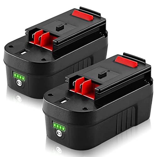 Batería-de-iones-de-litio-DSANKE-HPB18-de-18-V-y-6,0-Ah-(paquete-de-2)-para-Black-and-Decker-(18-V)-(244760-00,-HPB18,-A1718,-A18E,-HPB18-OPE,-Firestorm,-FS180BX,-FS18BX,-FS18FL,-FSB18)