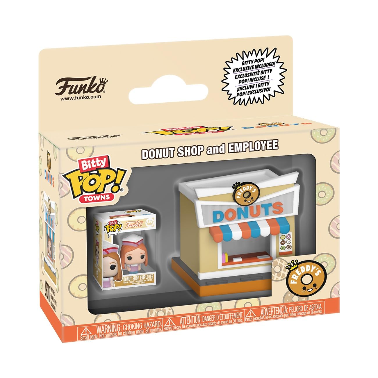 Funko Bitty Pop! Pop Town: Bitty City - Donut Shop and Employee