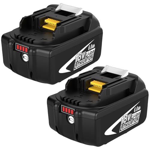Paquete-de-2-baterías-de-repuesto-de-6,0-Ah-para-Makita-de-18-V,-de-litio,-compatibles-con-baterías-Makita-de-18-V-BL1860B,-BL1860,-BL1850B,-BL1850,-BL1840,-BL1840B,-BL1830,-BL1830B,-BL1820-y-BL1815B-con-indicador-LED-(blanco).