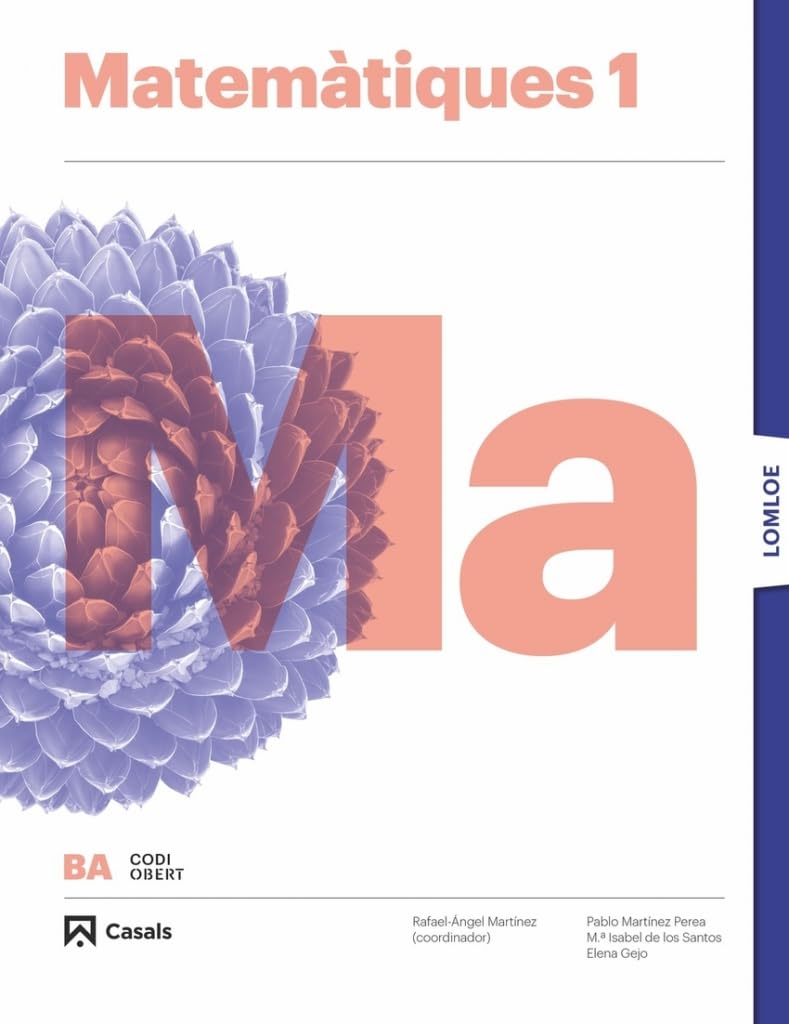 Libro: Matemàtiques 1 BA LOMLOE
