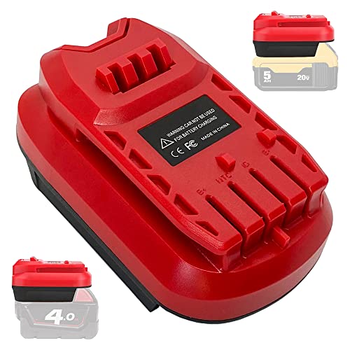 Adaptador-de-batería-JFQWLE-para-herramientas-inalámbricas-Milwaukee/Dewalt-a-Craftsman-20V-V20.-Convierte-baterías-Dewalt-20V-MAX-XR/Milwaukee-M18-de-18-V-a-baterías-de-iones-de-litio-Craftsman-V20-de-20-V.