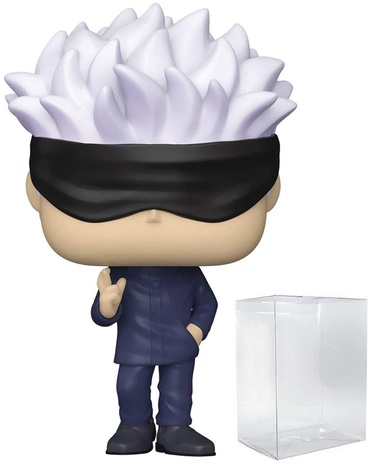 Funko Pop: POP Jujutsu Kaisen - Satoru Gojo Funko Figura de Vinilo (Bundled with Compatible Box Protector Case), Multicolor, 3.75 Pulgadas
