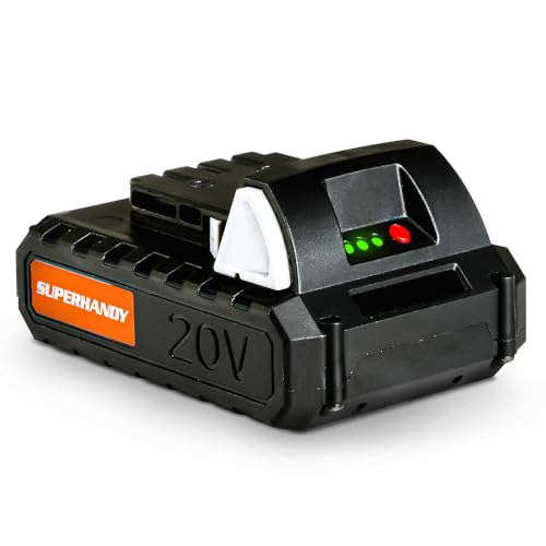 Batería-recargable-de-iones-de-litio-SuperHandy-de-2-Ah,-20-V-CC,-36-vatios-hora-(GUT051)-(solo-para-quitanieves-y-pulverizadores-nebulizadores-electrostáticos-ULV;-no-incluye-nada)