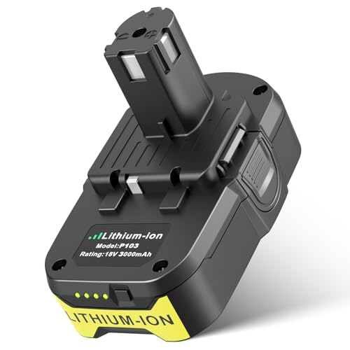 Batería-de-litio-ARyee-3000-mAh-P108-compatible-con-Ryobi-ONE+-de-18-voltios-(P102,-P103,-P104,-P105,-P107,-P108,-P109,-P190,-P191-y-P122)-con-LED.