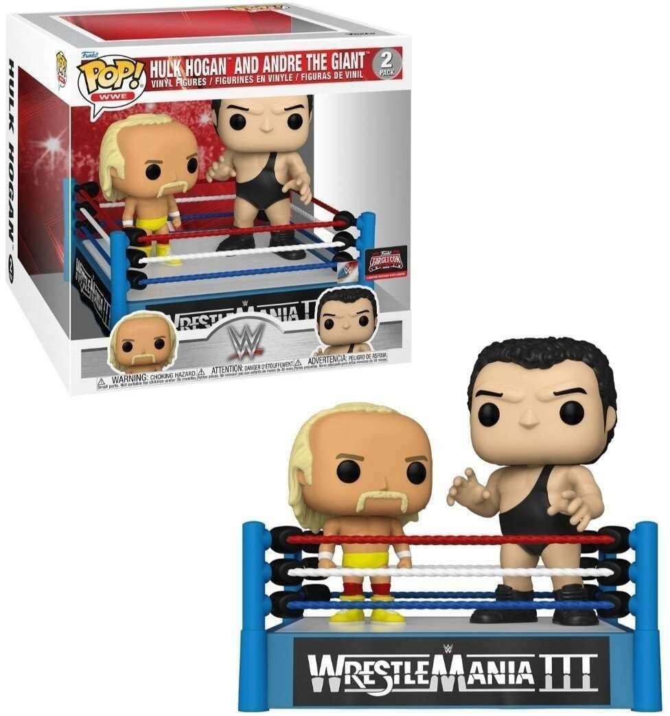 Funko Pop: Pop! Hulk Hogan and Andre The Giant in The Ring 2 Pack Figura de Vinilo