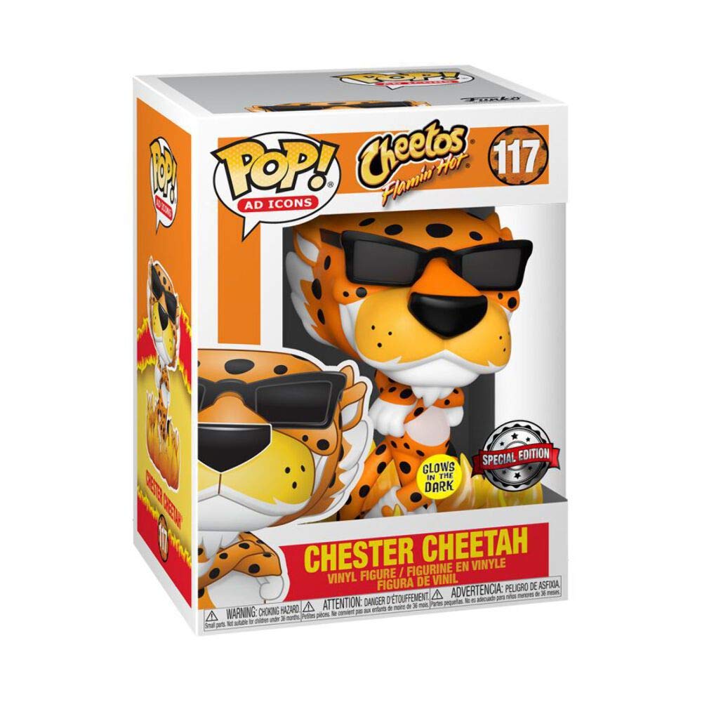 Funko Pop! Íconos Publicitarios #117 - Chester Cheetah [Brilla en la Oscuridad] Exclusivo