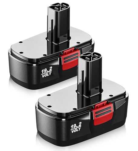 VANTTECH---Paquete-de-2-baterías-C-3-de-19,2-V-y-4,0-Ah-para-taladros-y-atornilladores-inalámbricos-Craftsman-DieHard-C-3-de-19,2-V-(130279005,-130279017,-11376-y-11045)