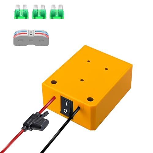 Adaptador-EID-para-Power-Wheels,-compatible-con-batería-Dewalt-de-20-V,-con-conector-de-cable,-cable-calibre-14,-fusible-de-30-A,-ideal-para-bricolaje,-para-coches-RC,-robótica,-camiones-RC-y-luces-de-trabajo-(sin-batería).