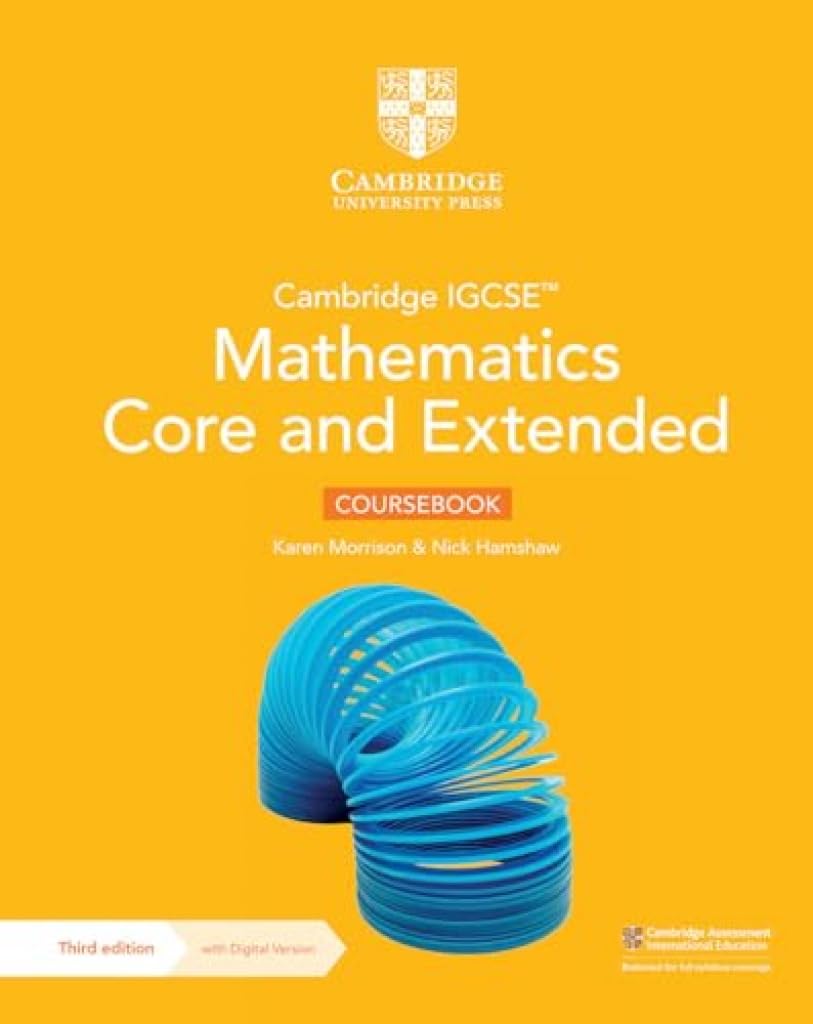 Libro: Cambridge IGCSE Mathematics core and extended. Coursebook. Per le Scuole superiori. Con espansione online (Cambridge International IGCSE)