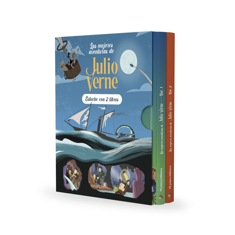 Libro: Las mejores aventuras de Julio Verne. Pack de 2 libros para niños de 5 a 9 años: Viaje al centro de la Tierra, La vuelta al mundo en 80 días, Cinco ... y aventuras. (Mi primera biblioteca)